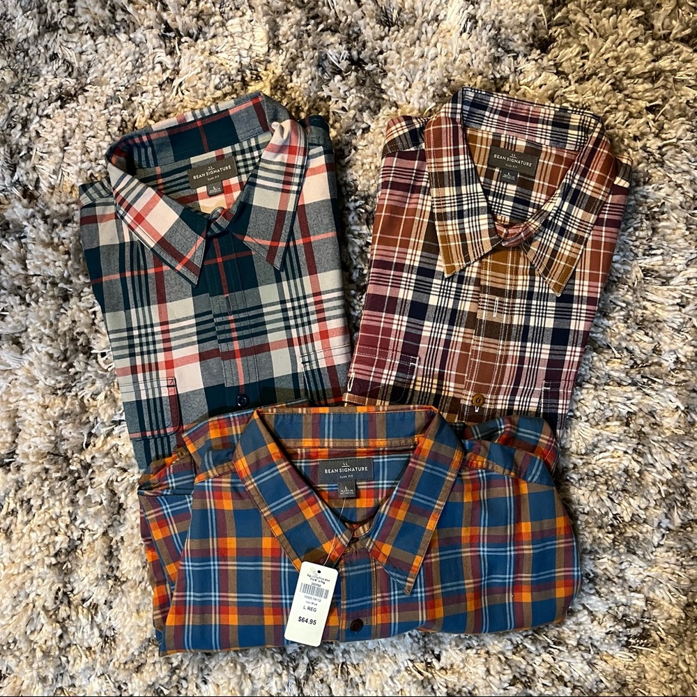 Ll Bean Long Sleeve Button Down Bundle - image 1